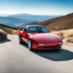 A detailed image of a 1989 Porsche 944 Turbo S, highlighting its classic design and turbocharged features