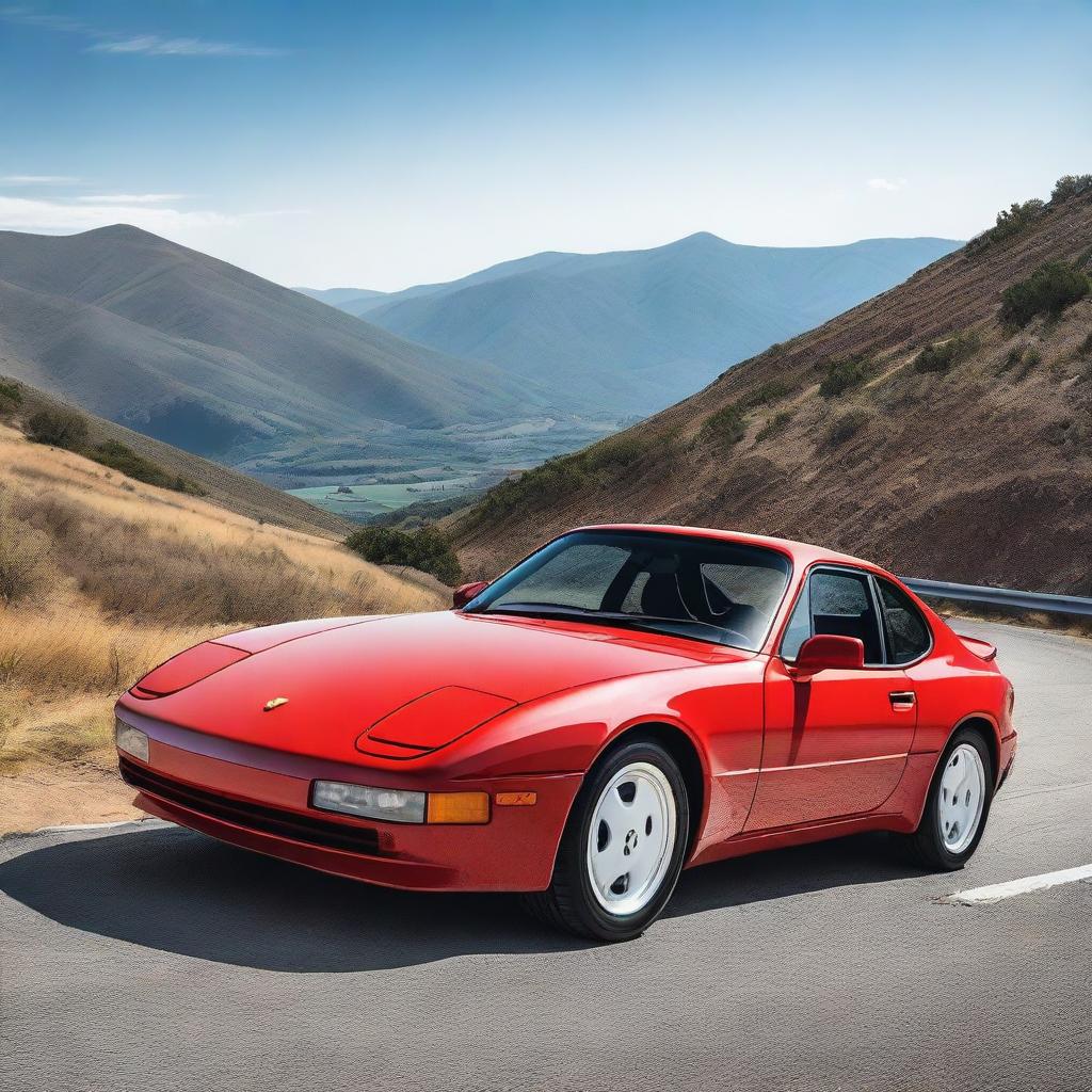 A detailed image of a 1989 Porsche 944 Turbo S, highlighting its classic design and turbocharged features