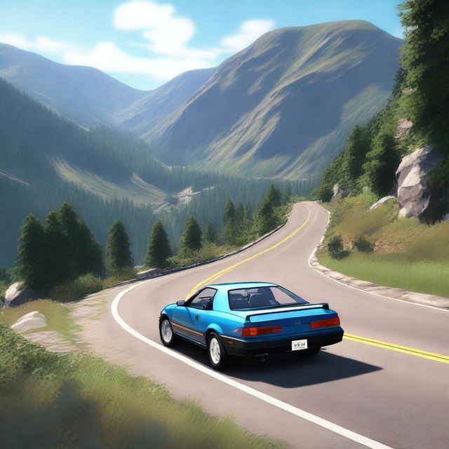 A high-quality image inspired by the video game BeamNG