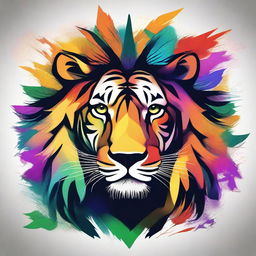 Create an image of a Ligery, a mythical creature that is a mix between a lion and a tiger