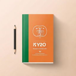 Create a minimalistic yet scholarly book cover for a book titled 'My 20th Notebook: NEET PG revision made easy'