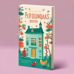 Create a book cover with the title 'Pequenas Histórias'