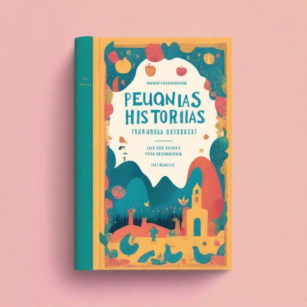 Create a book cover with the title 'Pequenas Histórias'