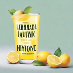 Create a book cover for a self-development autobiography titled 'Lemonade' with the subtitle 'When life gives you lemons