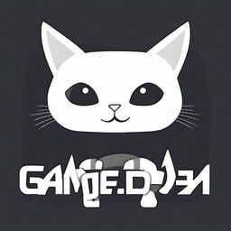 A game over screen for a game about a white cat