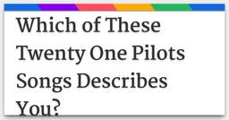 Which Twenty One Pilots Album Are You?