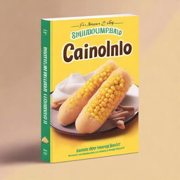 Create a book cover with the title 'Creamed Corn and Cannolis'