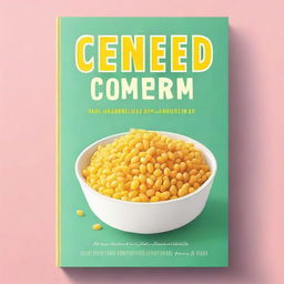 Create a book cover featuring a bowl of creamed corn