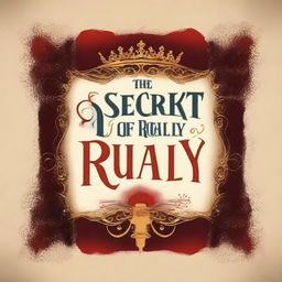 Create a book cover with the title 'The Secret of Royalty' in classic lettering