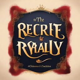 Create a book cover with the title 'The Secret of Royalty' in classic lettering