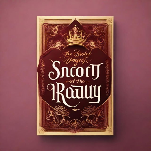 Create a book cover with the title 'The Secret of Royalty' in classic lettering