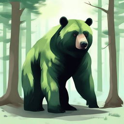 Create an image of a bear hybrid creature