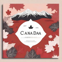 A beautifully designed book cover featuring the essence of Canada