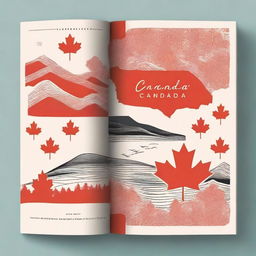 A beautifully designed book cover featuring the essence of Canada