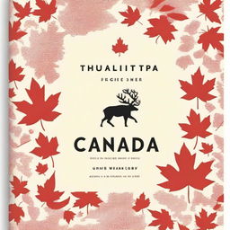 A beautifully designed book cover featuring the essence of Canada