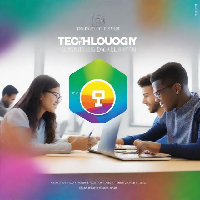 A vibrant and modern advertisement for a technology university