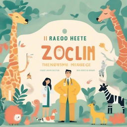 Design the cover for the book titled 'Doctor Leo: The Zoo's Lion Healer' by Nha Nguyen