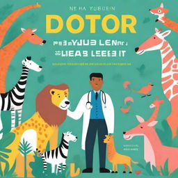 Design the cover for the book titled 'Doctor Leo: The Zoo's Lion Healer' by Nha Nguyen