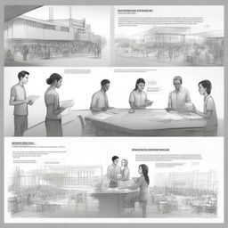 A storyboard for an advertising spot showcasing an international university of technology