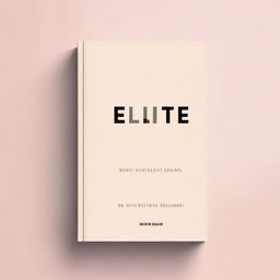 A minimalist and simple e-book cover featuring the title 'Elite: Desvende os Segredos para Ficar à Frente de 99%'