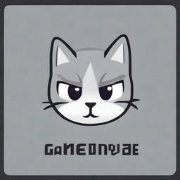 A game over screen for a game about a grey cat