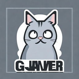 A game over screen for a game about a grey cat