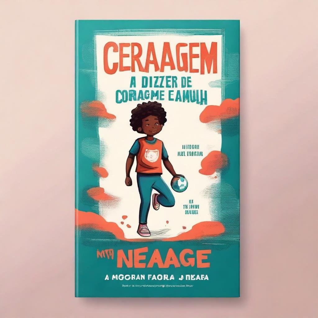 Create a book cover titled 'A coragem de dizer chega' (The Courage to Say Enough)