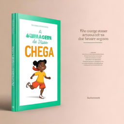 Create a book cover titled 'A coragem de dizer chega' (The Courage to Say Enough)