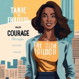 Create a book cover with the title 'The Courage to Say Enough is Enough' at the top and an author's name at the bottom