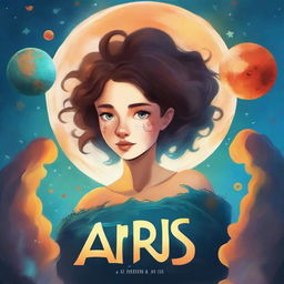 Create a book cover titled 'Aris'