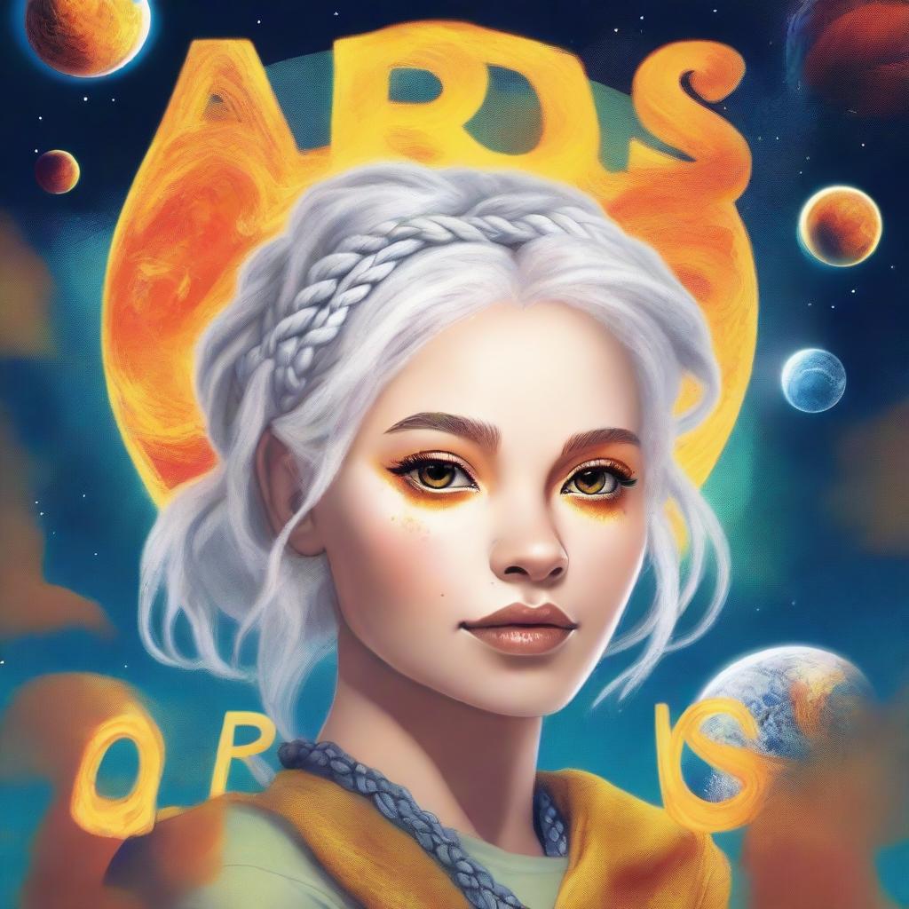 Create a highly realistic book cover titled 'Aris'