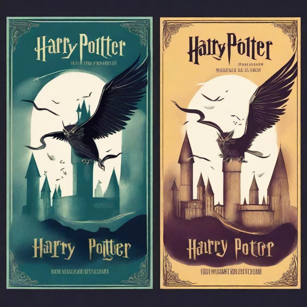 Create a book cover for a Harry Potter novel