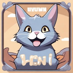 A 'You Win!' screen for a game about a grey cat