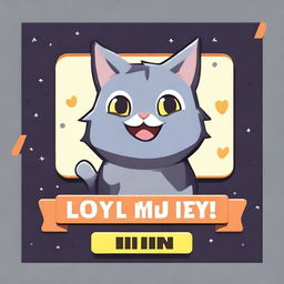 A 'YOU WIN!' screen for a game about a grey cat