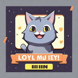 A 'YOU WIN!' screen for a game about a grey cat