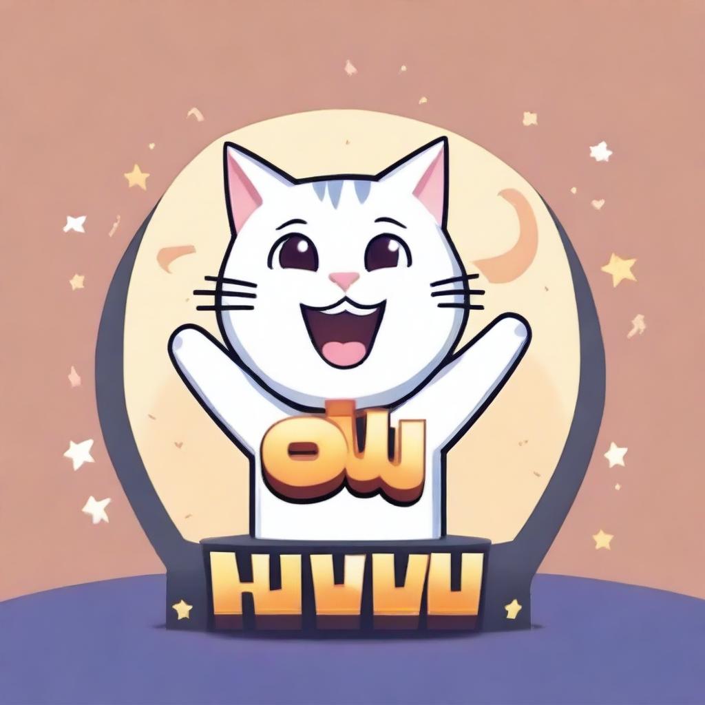 A 'YOU WIN' screen with a cat in the middle