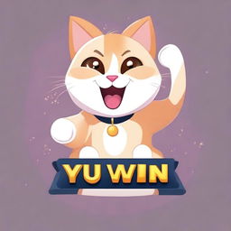 A 'YOU WIN' screen with a cat in the middle