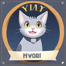 A 'You Win' screen from a game featuring a grey cat in the middle