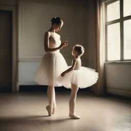 A ballerina with a strict mother