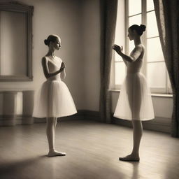 A ballerina with a strict mother