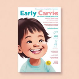 A book cover design focused on early childhood caries