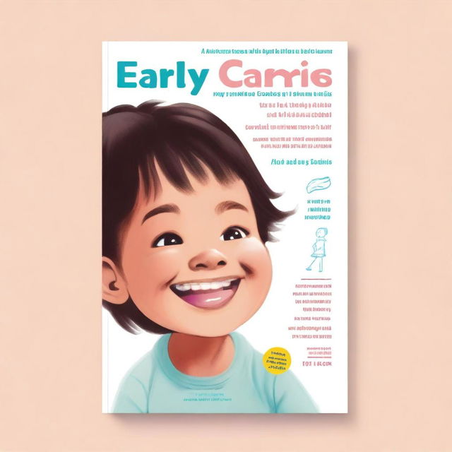 A book cover design focused on early childhood caries