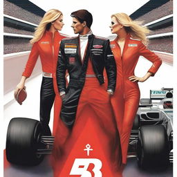 A book cover featuring two couples from the world of Formula 1