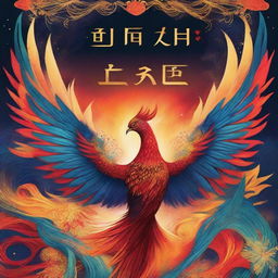 A captivating book cover for a novel titled '我有一只不死鸟' (I Have a Phoenix)