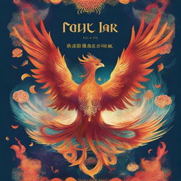 A captivating book cover for a novel titled '我有一只不死鸟' (I Have a Phoenix)