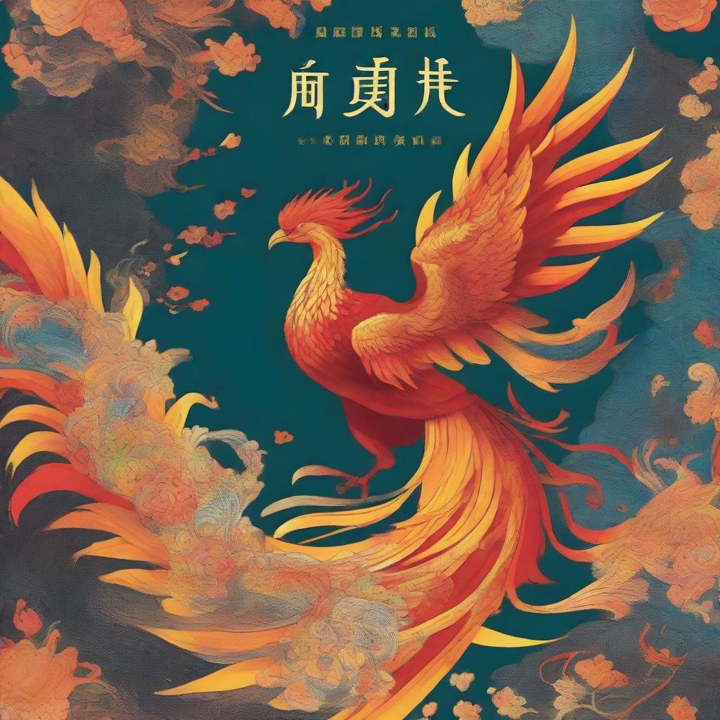 A captivating book cover for a novel titled '我有一只不死鸟' (I Have a Phoenix) by the author 可乐只喝零度