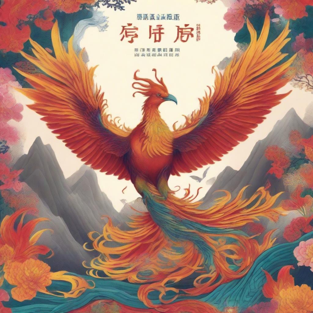 A captivating book cover for a novel titled '我有一只不死鸟' (I Have a Phoenix) by the author 可乐只喝零度