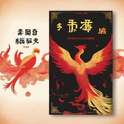 Design a book cover for a novel titled '我有一只不死鸟' (I Have a Phoenix) by the author 可乐只喝零度