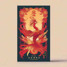 Design a book cover for a novel titled '我有一只不死鸟' (I Have a Phoenix) by the author 可乐只喝零度