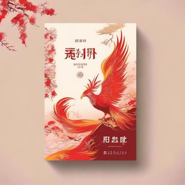 Design a book cover for a novel titled '我有一只不死鸟' (I Have a Phoenix) by the author 可乐只喝零度